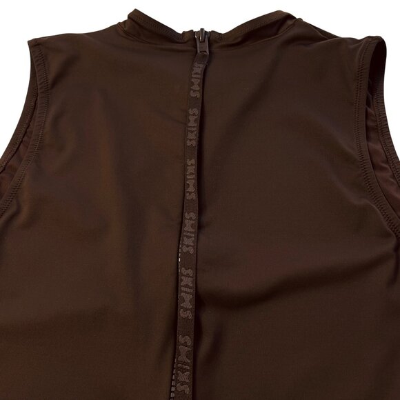 SKIMS Swim Sleeveless One Piece Cocoa 4X - Picture 6 of 12